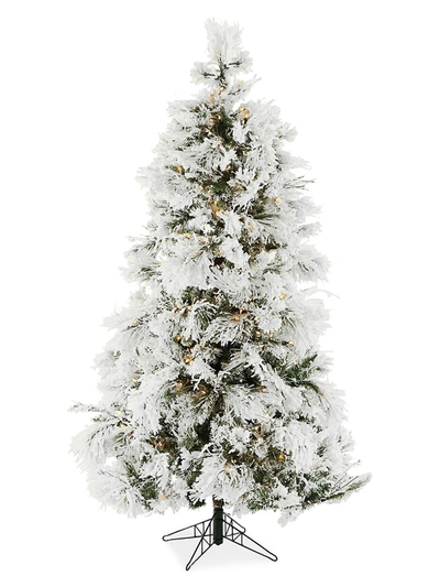 Shop Fraser Hill Farms 7.5-ft. Smart String Lighting Flocked Snowy Pine Christmas Tree