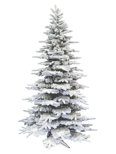 Shop Fraser Hill Farms 7.5-ft. Flocked Mountain Pine Christmas Tree