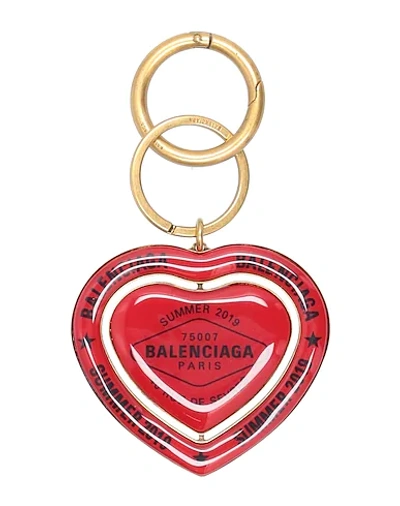 Shop Balenciaga Key Rings In Red