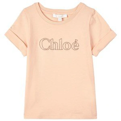 Shop Chloé Pink Branded T-shirt