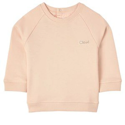 Shop Chloé Pink Branded Sweatshirt