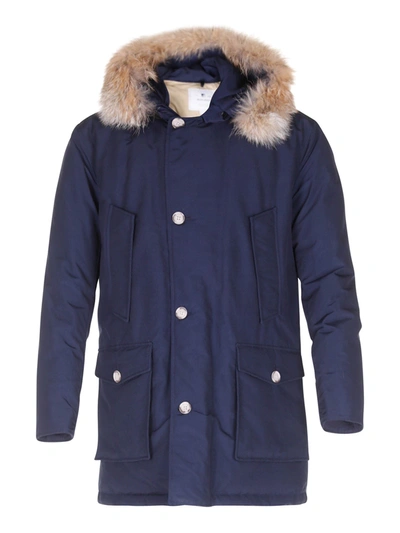 Shop Woolrich Arctic Parka Down Coat In Blue