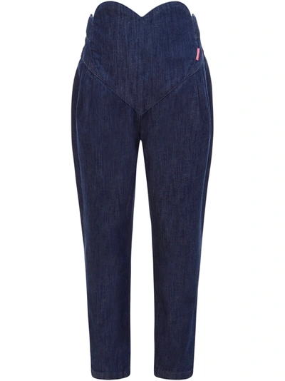 Shop Simonetta Trousers In Light Blue
