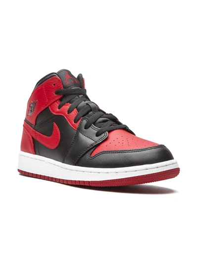 Shop Jordan Air  1 Mid "banned 2020" Sneakers In Black