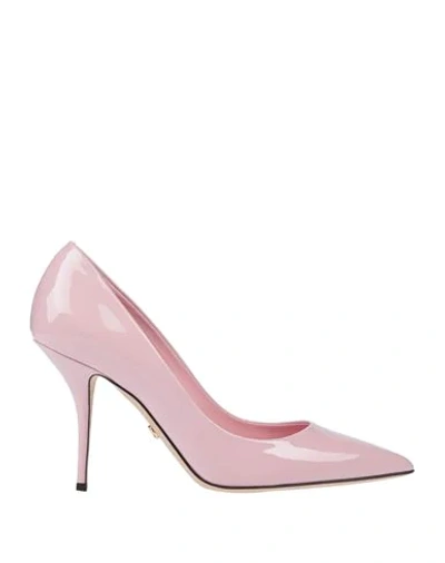 Shop Dolce & Gabbana Woman Pumps Pink Size 6 Soft Leather