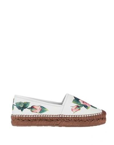 Shop Dolce & Gabbana Espadrilles In White