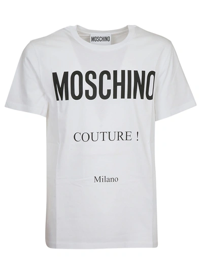 Shop Moschino T-shirt In Fantasia Bianco