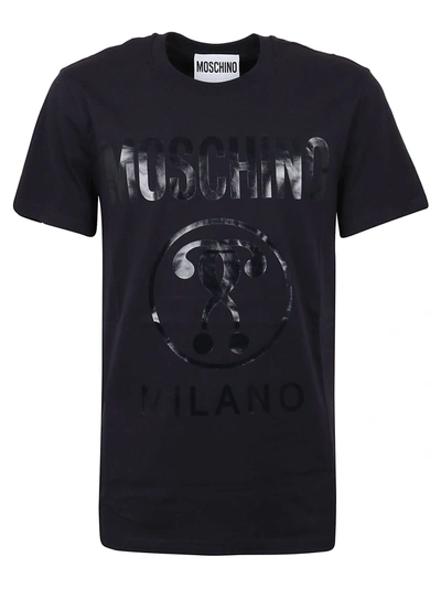 Shop Moschino T-shirt Logo In Blu