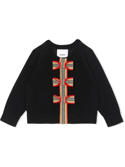 Burberry Icon Stripe Two-piece Set In Nero
