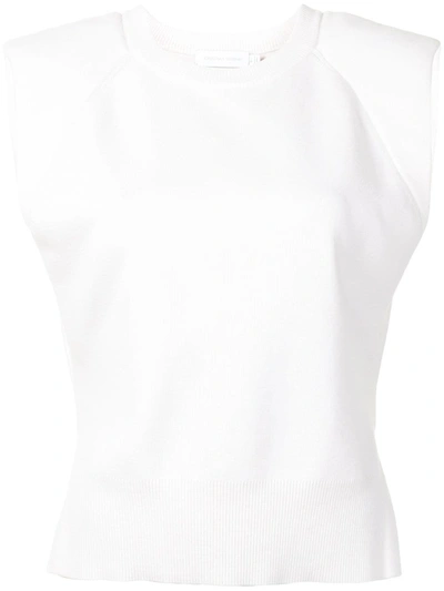 Shop Jonathan Simkhai Collins Knit Top In Neutrals