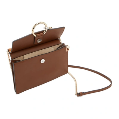 Shop Chloé Brown Mini Faye Bag In 236 Tobacco