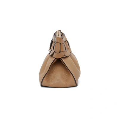 Shop Chloé Tan Darryl Clutch In 28n Cembrwn