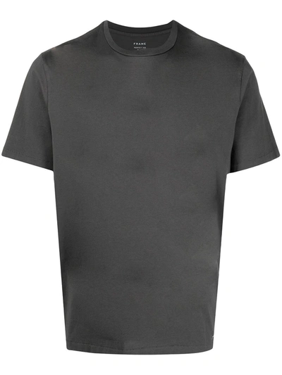 Shop Frame Round-neck Cotton T-shirt In Black