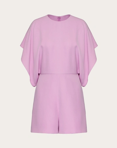Shop Valentino Cady Couture Playsuit In Pink