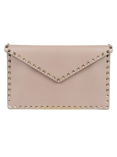 Shop Valentino Large Flat Pouch In Poudre