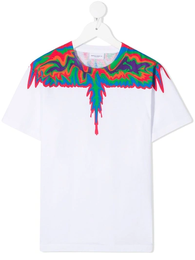 Shop Marcelo Burlon County Of Milan Wings-print Cotton T-shirt In White