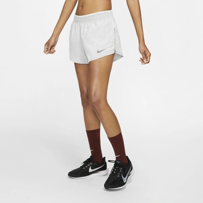 Shop Nike 10k Women's Running Shorts In White,white,white,wolf Grey