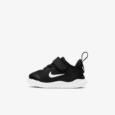 Shop Nike Free Rn 2018 Infant/toddler Shoe In Black,white