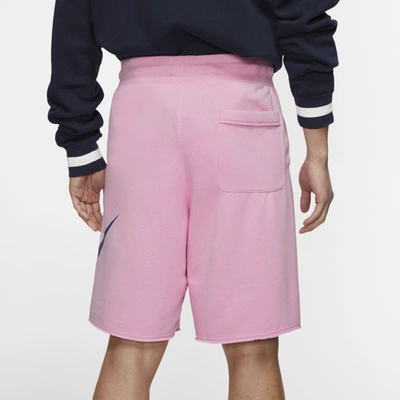 Shop Nike Sportswear Alumni Men's French Terry Shorts (pink Rise) - Clearance Sale In Pink Rise,sail,sail