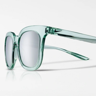 Shop Nike Myriad Mirrored Sunglasses In Igloo,teal,silver