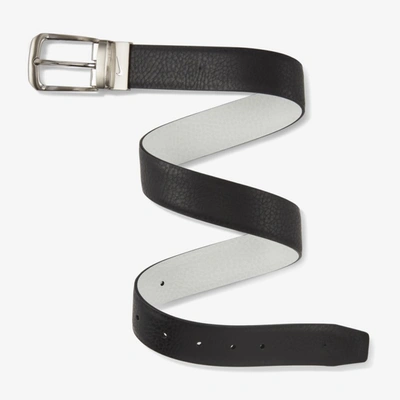 Shop Nike Kids' Reversible Golf Belt In Black,white