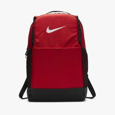 Shop Nike Brasilia Training Backpack In University Red,black,white