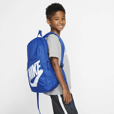 Shop Nike Elemental Kids' Backpack (game Royal) - Clearance Sale In Game Royal,black,white