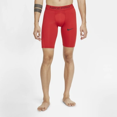 Shop Nike Pro Men's Long Shorts (university Red) In University Red,black