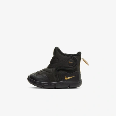 Shop Nike Novice Baby/toddler Boots In Black,wolf Grey,metallic Gold