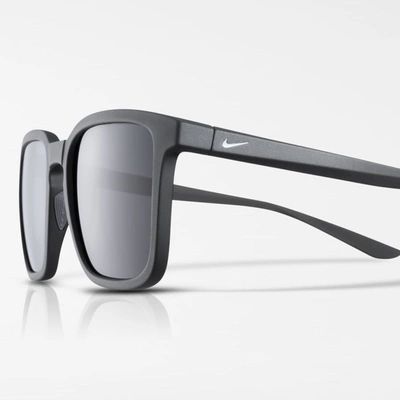 Shop Nike Circuit Mirrored Sunglasses In Black,wolf Grey