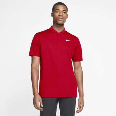 Shop Nike Dri-fit Victory Men's Golf Polo In University Red,white
