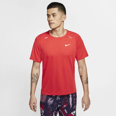Shop Nike Rise 365 Men's Running Top In Chile Red