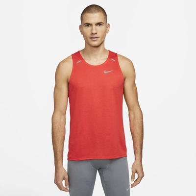 Shop Nike Rise 365 Men's Running Tank In Chile Red