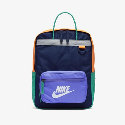 Shop Nike Tanjun Kids' Backpack In Blue Void,sapphire,white
