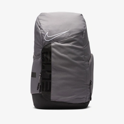Shop Nike Elite Pro Basketball Backpack In Gunsmoke,black,white