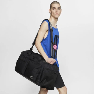 Shop Nike Men's Utility Power Training Duffel Bag (medium, 51l) In Black