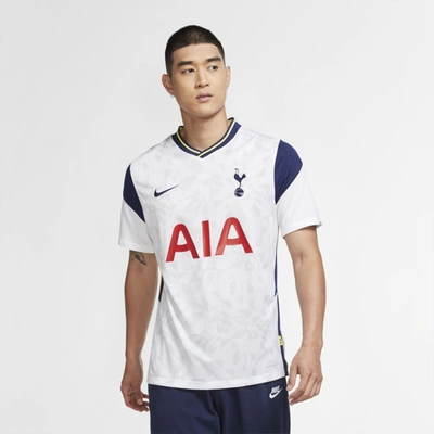 Shop Nike Tottenham Hotspur 2020/21 Stadium Home Men's Soccer Jersey In White,binary Blue