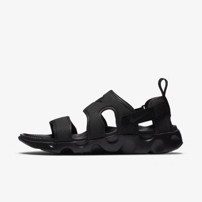 Shop Nike Women's Owaysis Sandals In Black