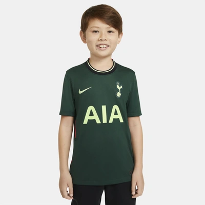 Shop Nike Tottenham Hotspur 2020/21 Stadium Away Big Kids' Soccer Jersey In Pro Green,barely Volt