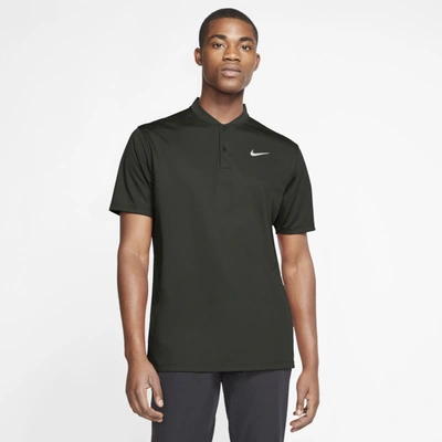 Shop Nike Dri-fit Victory Men's Golf Polo (sequoia) In Sequoia,white