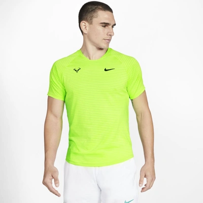 Nike Court Aeroreact Rafa Slam Men's Short-sleeve Tennis Top In Volt |  ModeSens