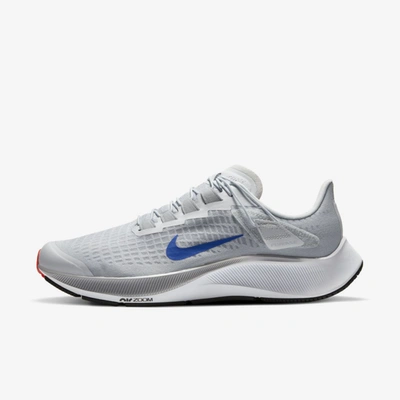 Shop Nike Air Zoom Pegasus 37 Flyease Men's Running Shoe In Pure Platinum,wolf Grey,bright Crimson,racer Blue