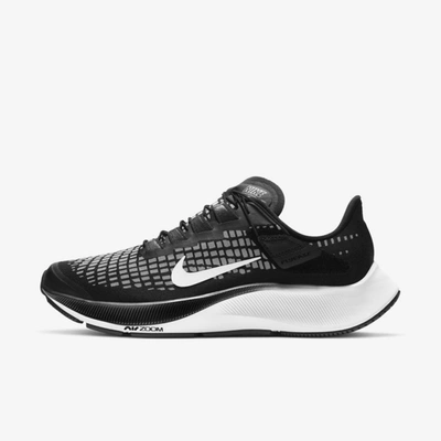 Shop Nike Air Zoom Pegasus 37 Flyease Women's Running Shoe In Black,smoke Grey,white