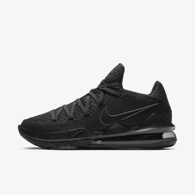 Shop Nike Lebron 17 Low Basketball Shoe In Black,black,black