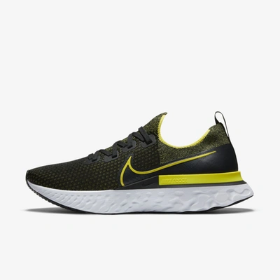 Shop Nike React Infinity Run Flyknit Men's Running Shoe (black) - Clearance Sale In Black,white,anthracite,sonic Yellow