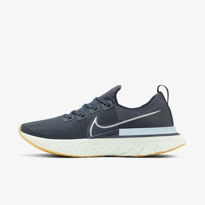 Shop Nike React Infinity Run Flyknit Men's Running Shoe (blue Fox) - Clearance Sale In Blue Fox,college Navy,celestine Blue,metallic Silver