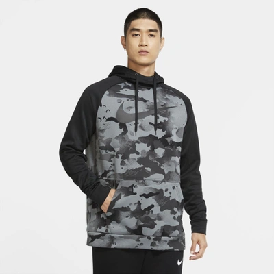 Nike Therma Men's Pullover Camo Training Hoodie In Black,smoke Grey,black |  ModeSens