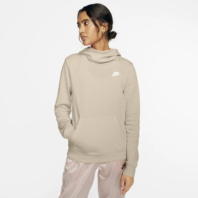 Nike Sportswear Women's Funnel-neck Hoodie (oatmeal) In White | ModeSens