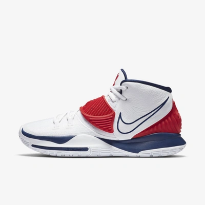 Shop Nike Kyrie 6 Basketball Shoe In White,white