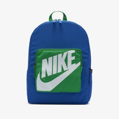 Shop Nike Classic Kids' Backpack In Game Royal,game Royal,white